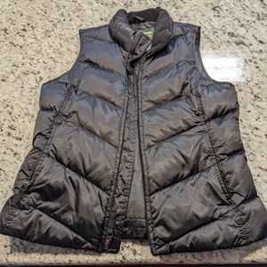 Eddie Bauer Down Black Vest Size Small